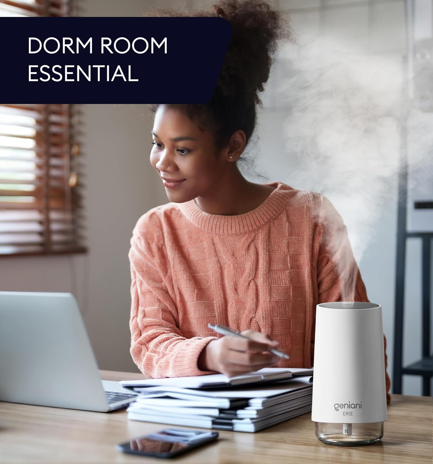 Portable Ultrasonic Humidifier for Small Rooms - Easy Clean Design (250ML)