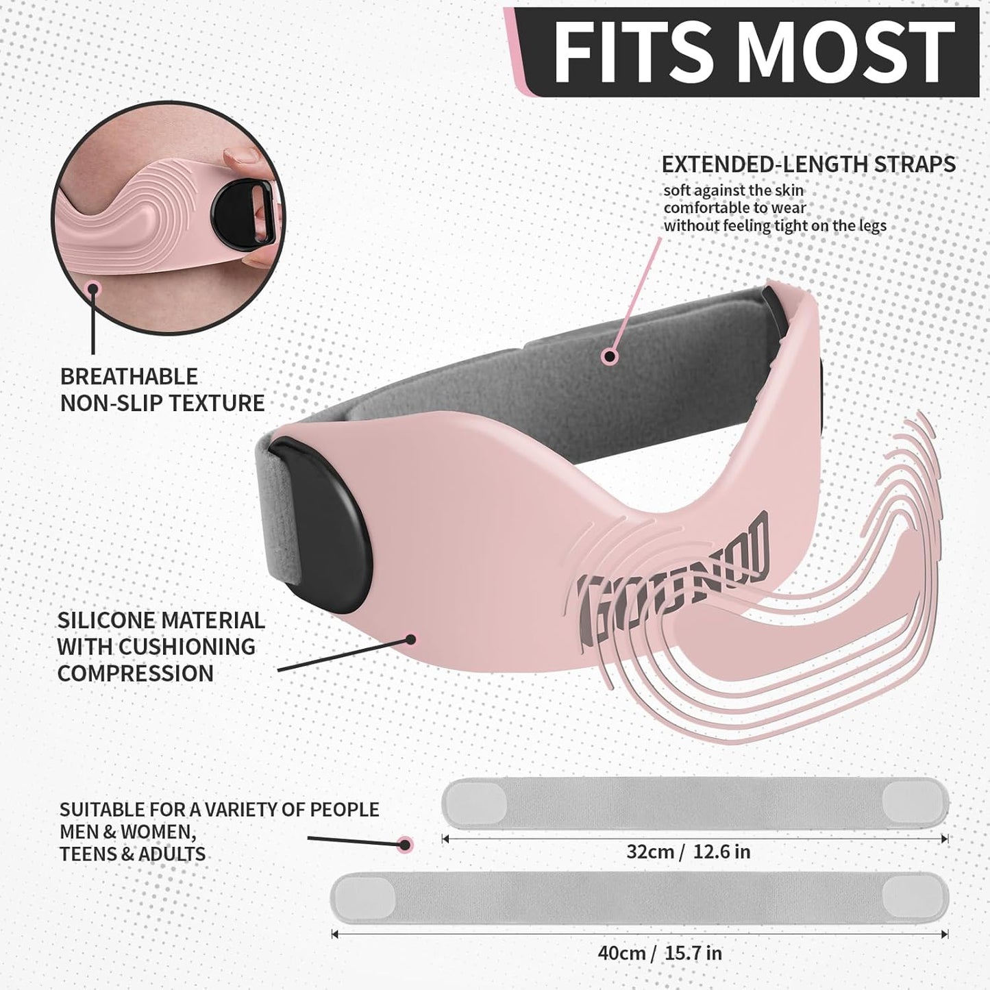 Silicone Knee Support Strap - Fast Pain Relief for Active Lifestyles 