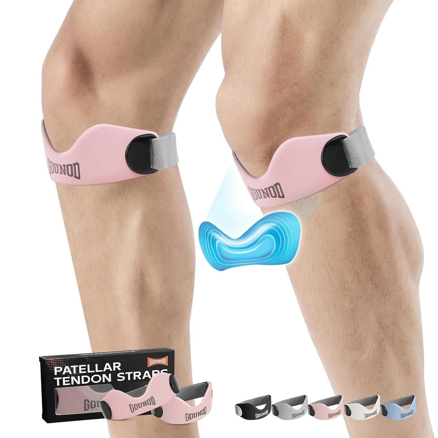 Silicone Knee Support Strap - Fast Pain Relief for Active Lifestyles 