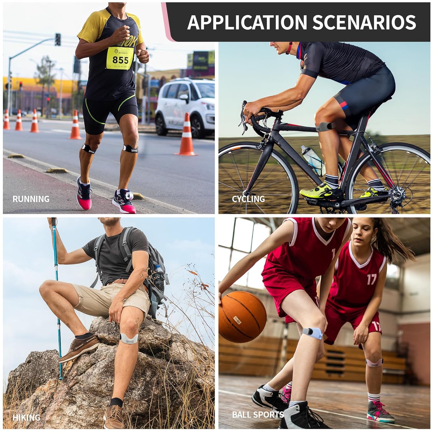 Silicone Knee Support Strap - Fast Pain Relief for Active Lifestyles 