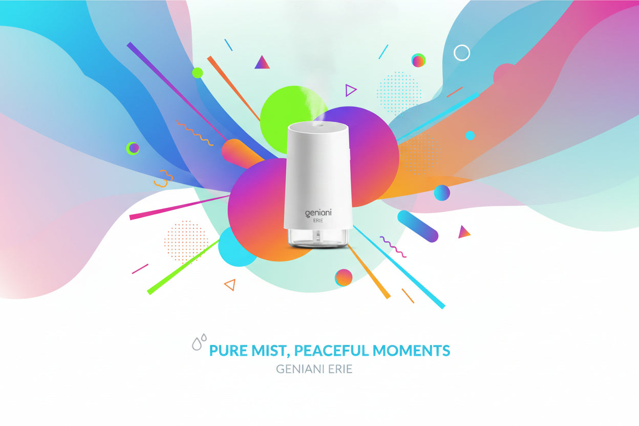 Portable Ultrasonic Humidifier for Small Rooms - Easy Clean Design (250ML)