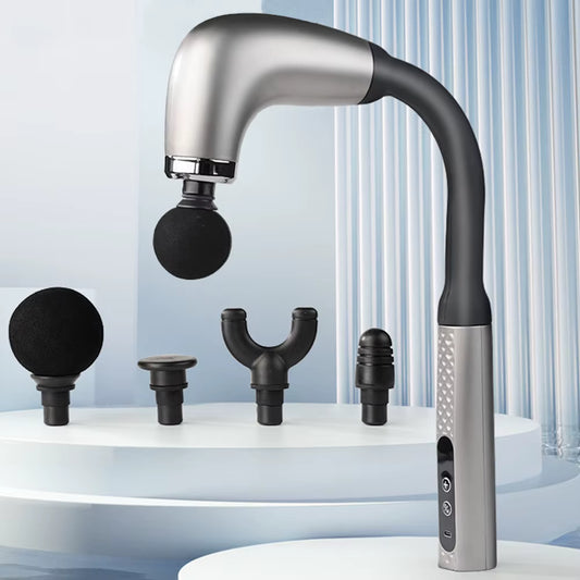 FlexRecover Professional Fascia Massage Gun - Extended Handle for Back, Shoulder & Full Body Relief